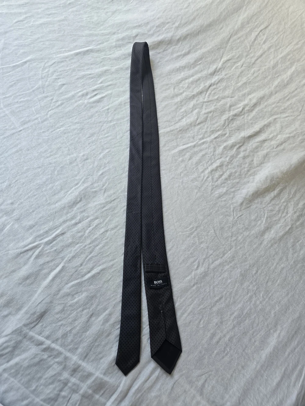 Hugo Boss Black Slim Textured Silk Tie